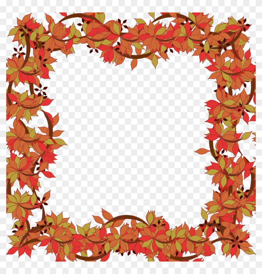 Flowers Clip Art Border Png - Png Transparent Frame Floral #221549