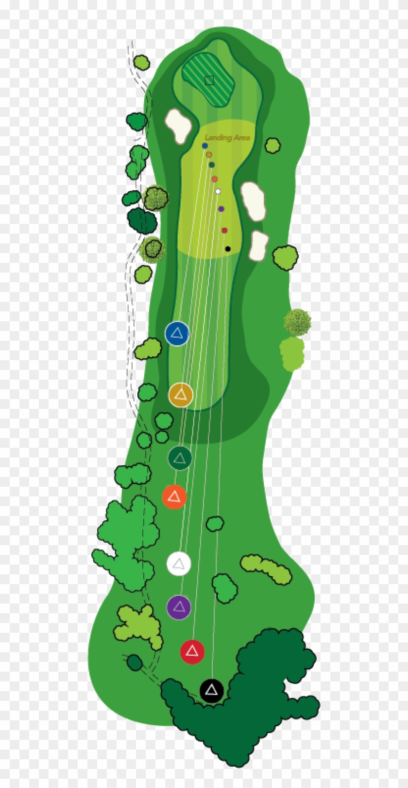 Model Golf Hole - Golf Course Overview #221557