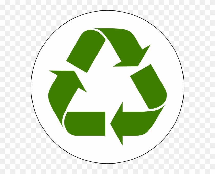 Green Recycled Symbol Clip Art - Green Recycle Logo Vector #221601