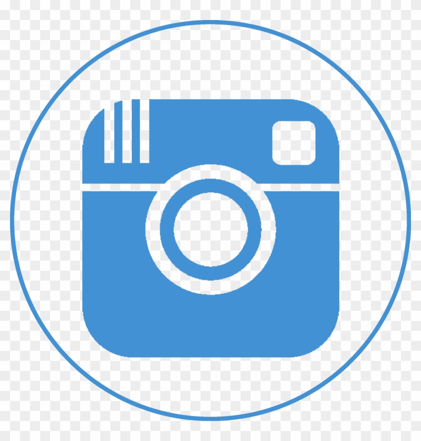 Instagramm Clipart Blue Instagram Circle Icon Png Free
