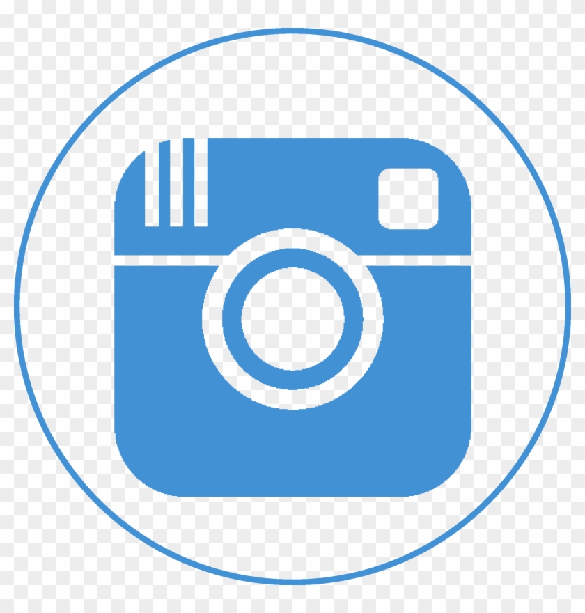 Instagramm Clipart Blue - Instagram Circle Icon Png #221633