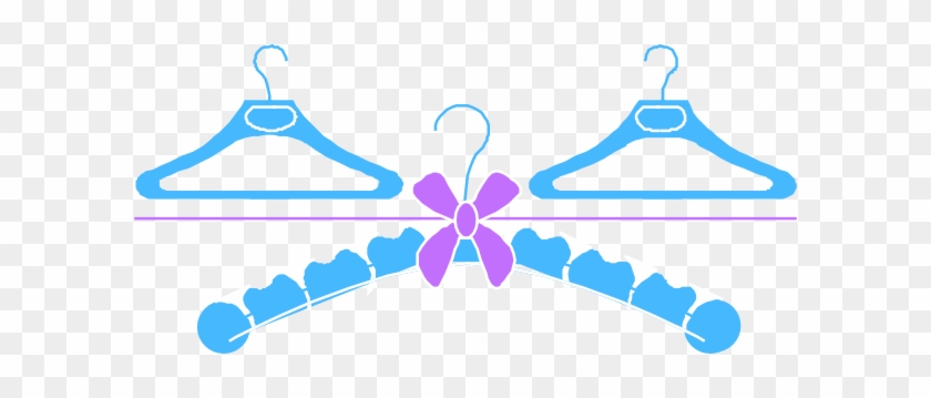 Clothes Hangers Clip Art At Clker - Baby Hanger Clipart #221713
