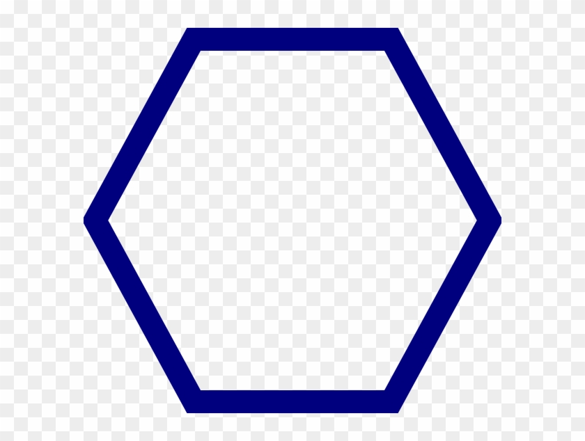 Blue Hexagon Hi - Hexagon Clipart #221923