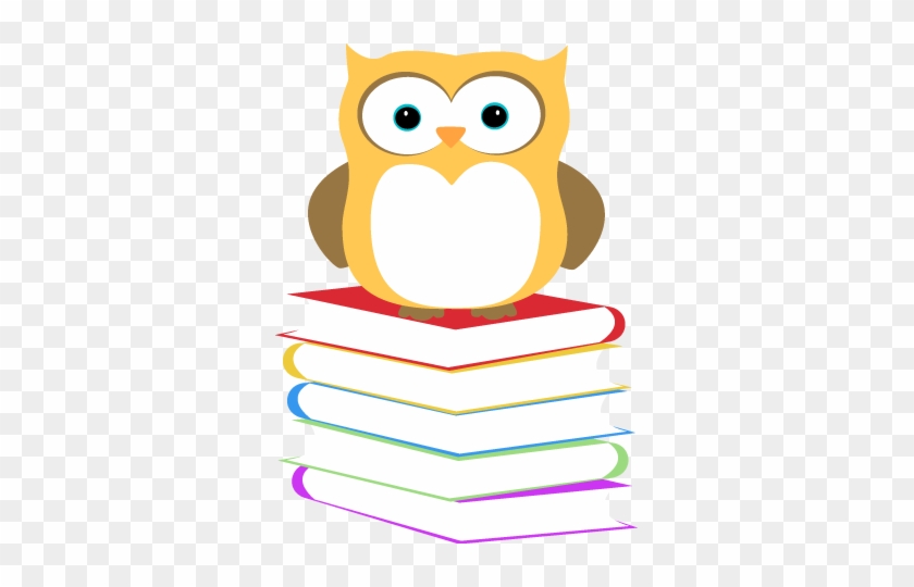 Owl Sitting On A Stack Of Books - Owl Sitting On A Book #222004