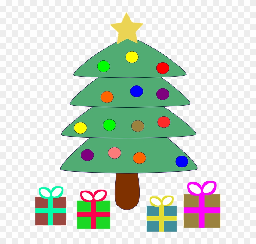 To Jeszcze Nie Koniec Słodkich Niespodzianek, Bo Kolejną - Christmas Tree With Gifts Clipart #222030