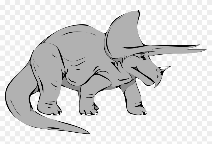 Free To Use Public Domain Extinct Animals Clip Art - Triceratops Clip Art #222080