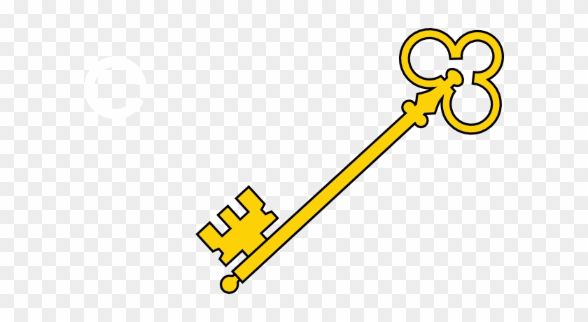 Large Skeleton Key Decorative Wall Hanging Vintage - Cartoon Pics Of Keys #222092