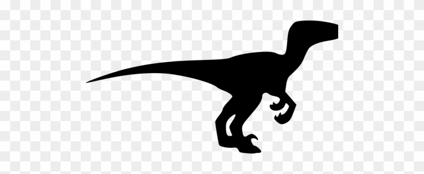 Dinosaur Silhouette Vector Clip Art Public Domain Vectors - Velociraptor Silhouette #222126