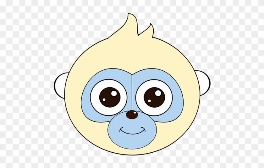 Monkey Head Vector Clip Art Public Domain Vectors - Gambar Kartun Kepala Monyet #222131