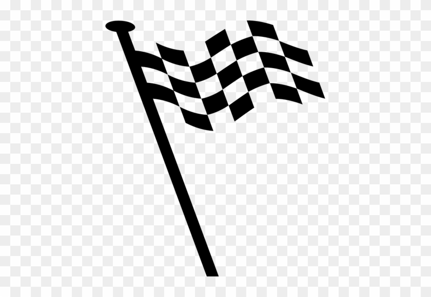 4210 Checkered Flag Border Clip Art Free Public Domain - Bendera Racing Flag #222139