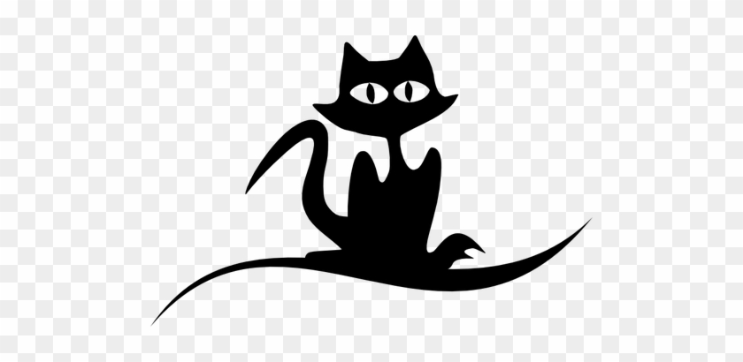 21470 Black Cat Silhouette Clip Art Free Public Domain - Cat Silhouette #222190