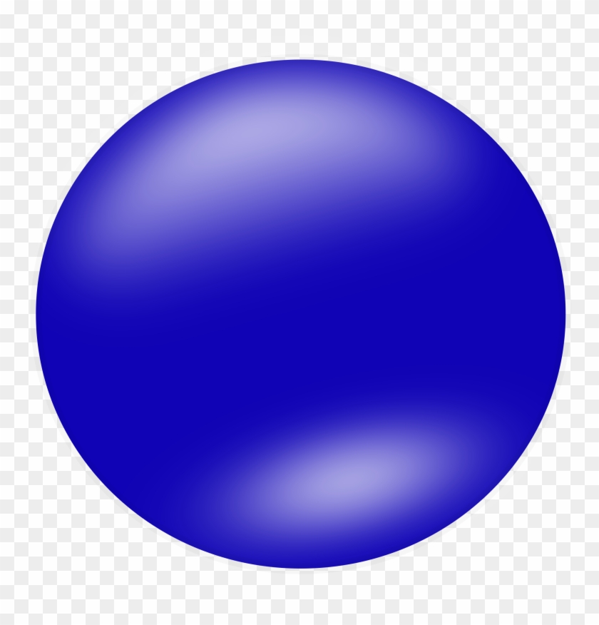 Glossy Sphere Circle Ball Button Blue Clipart - Yuvarlak Mavi Png #222194
