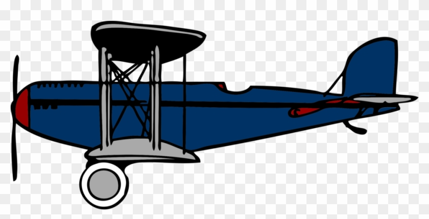 Airplane - Biplane Clipart #222229