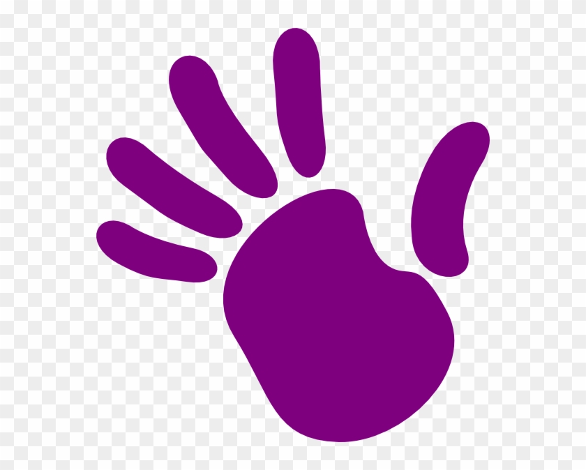 Purple Hand Clip Art - Purple Hands Cartoon #222310