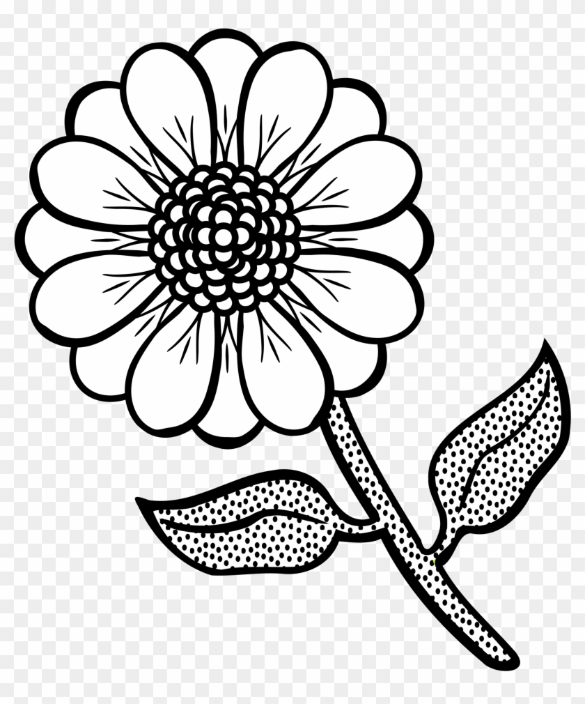 Big Image - Flower Image Line Art #222359