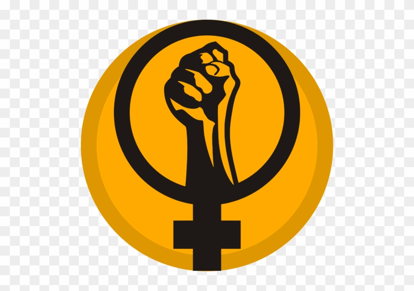 Female Feminist Symbol Fist Cotton Canvas Tote #1411546