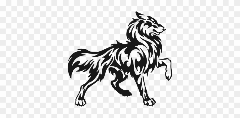 Tribal Animal Art - Wolf Symbole - Free Transparent PNG Clipart Images  Download