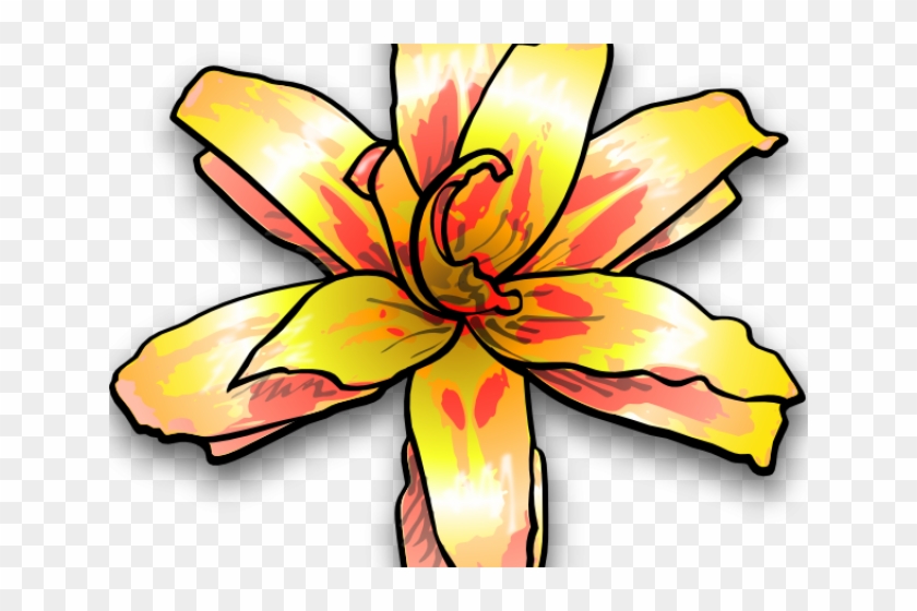 Yellow Flower Clipart Jungle - Yellow Flower Clip Art #1411735