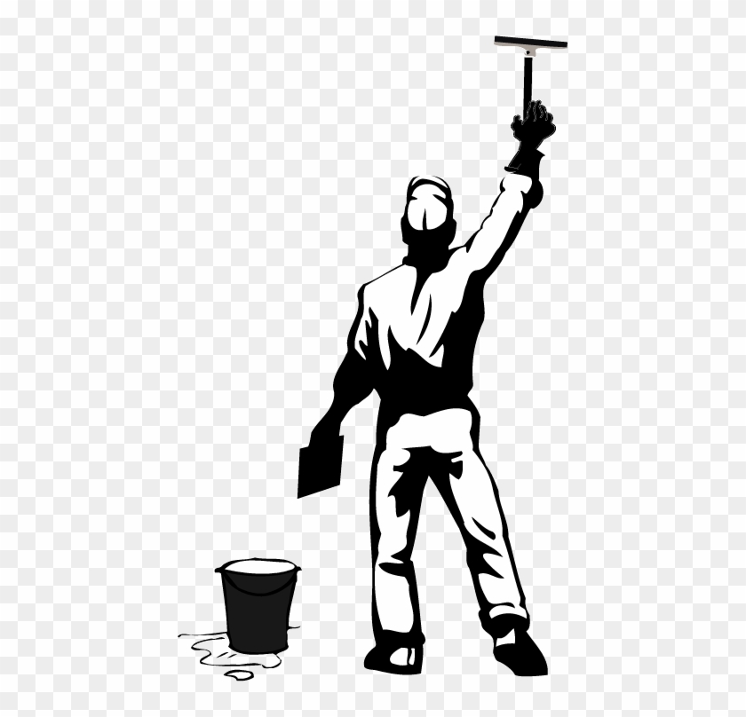 Når Det Kommer Til Dit Hjem Eller Kontor Rengøring, - Window Washer Clip Art #1411788