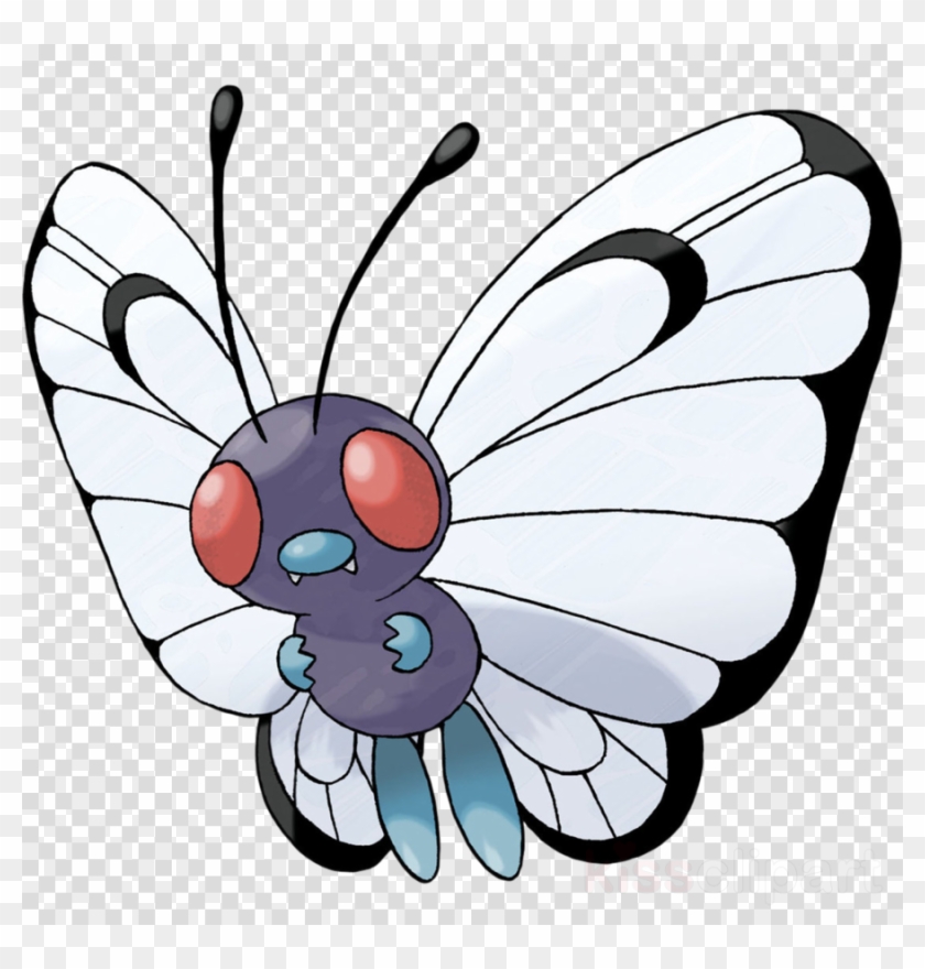 Download Pokemon Png Flying Clipart Butterfree Caterpie - Butterfree Pokémon #1411808