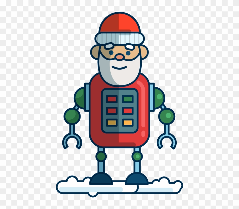 Santa Bot - Cartoon #1412066