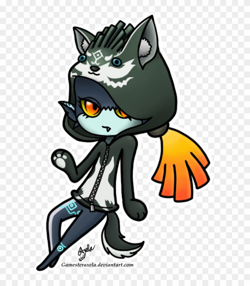 Collab Midna With A Wolf Link Hoodie - Midna X Link Halloween #1412089