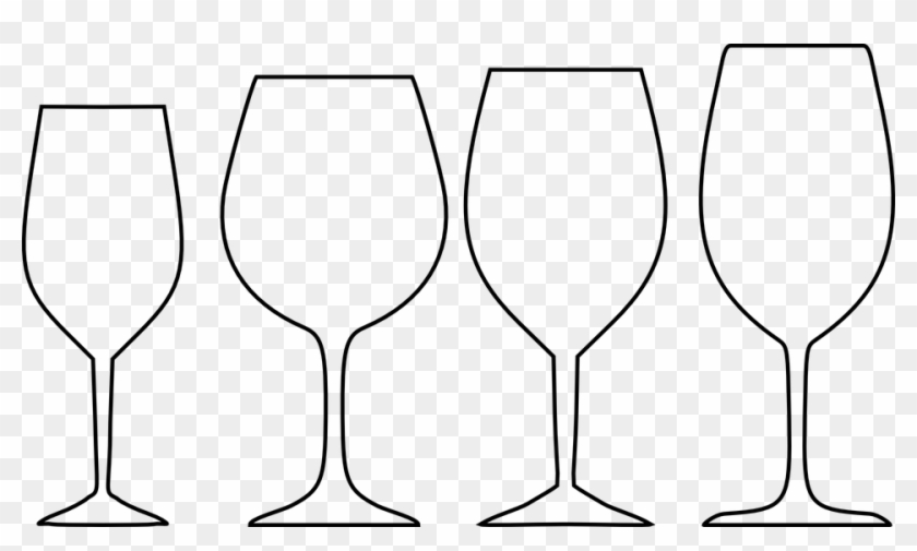 Wine Glass Graphic - Wine Glass Outline Png #1412136