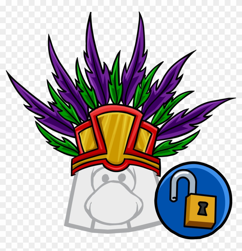 Headdress Clipart Head Dress - Headdress Club Penguin #1412224