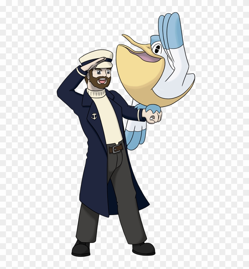 Graphic Transparent Download Captain Clipart Team Captain - Pokemon Sea Captain #1412299