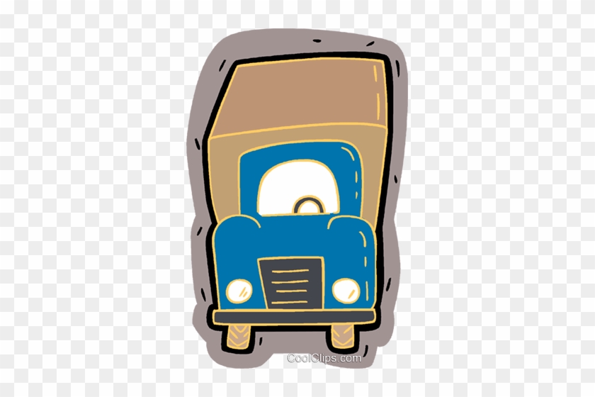 Delivery Truck Royalty Free Vector Clip Art Illustration - Delivery Truck Royalty Free Vector Clip Art Illustration #1412378