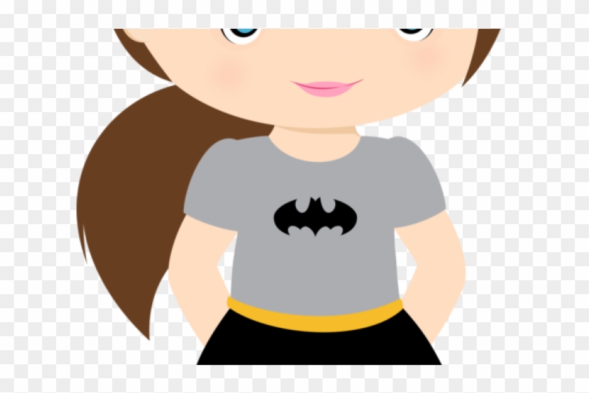 Super Girl Clipart Toddler Superhero - Batichica Niña Caricatura #1412394