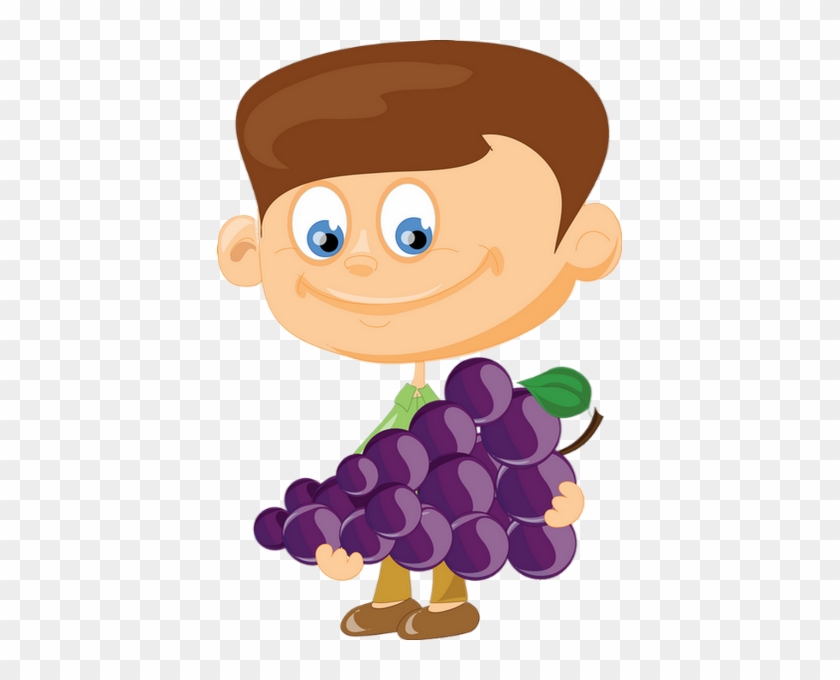 Raisin Et Personnage Png - Cartoon #1412531