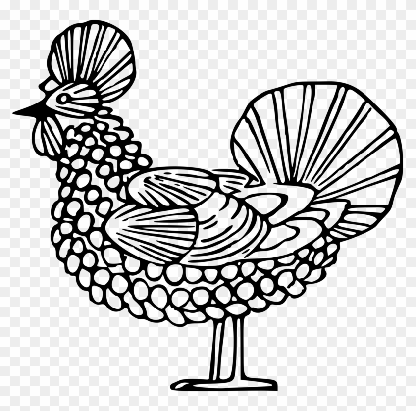 Rooster Chicken Kifaranga Drawing Line Art - Chicken #1412703