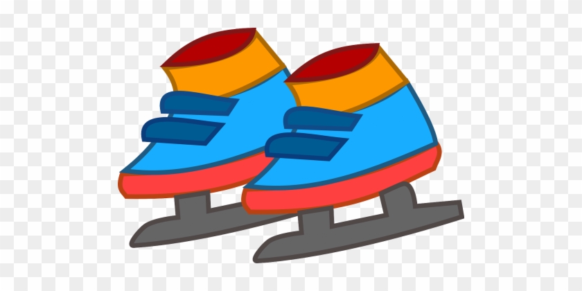 Ice - Ice Skating Shoes Clipart #1412859
