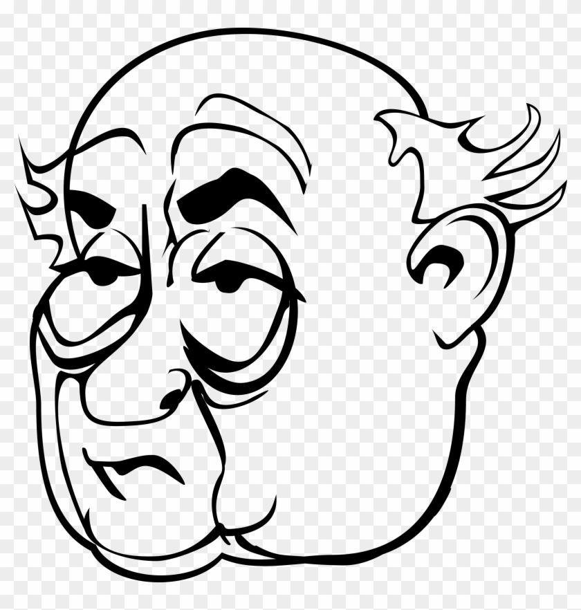 Old - Old Man Face Clip Art #1413052