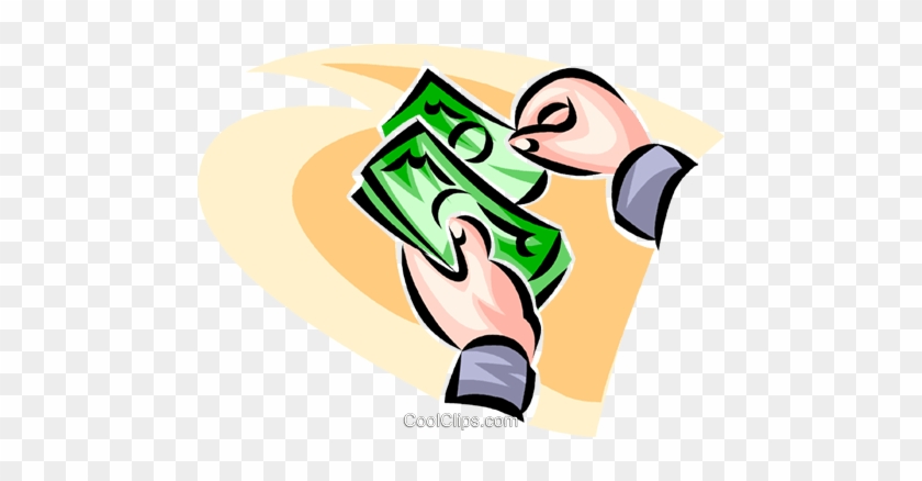 Counting Dollar Bills Royalty Free Vector Clip Art - Illustration #1413273