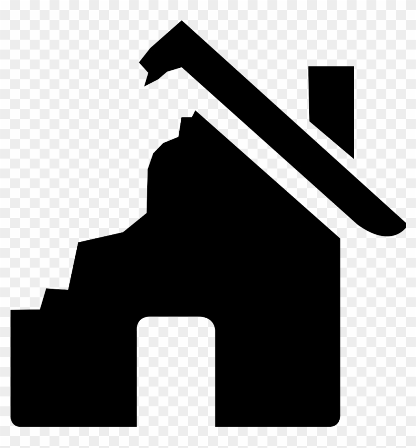 Collection Of High Quality Free - Destroyed House Icon Png #1413298