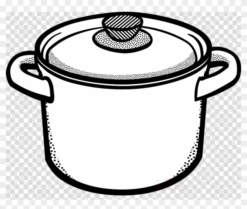 Download Pot Black And White Clipart Stock Pots Clip - Cooking Pot Clipart Black And White #1413299