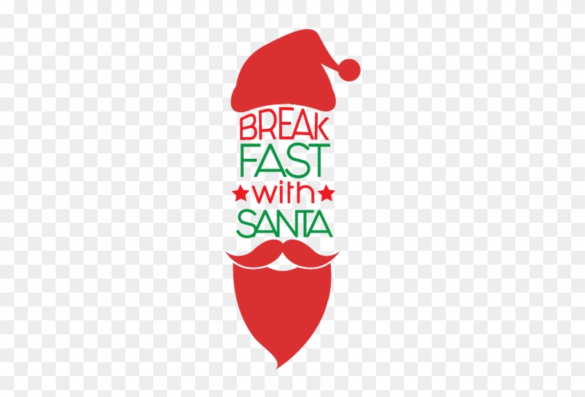 Clipart Santa Eating Pancakes - Clip Art Breakfast With Santa #1413387