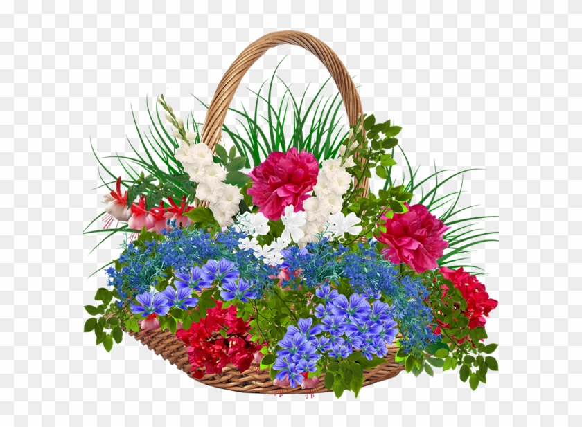 Download May Day Wishes 2018 Clipart Clip Art Flower - Flowers Basket Transparent Background #1413452