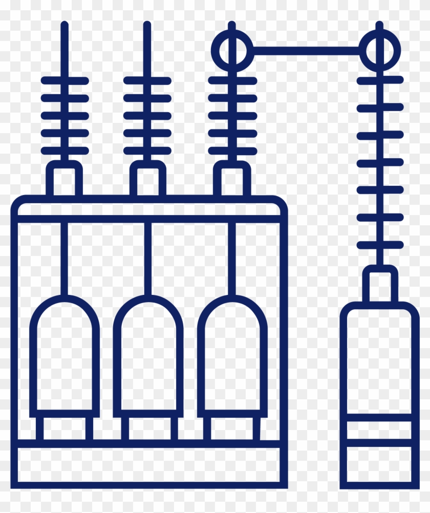 Distribution Icon - - Transformer Electrical Drawing #1413473