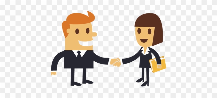 Image Black And White Download Businessman Clipart - Businessman Hand Shake Cartoon #1413588