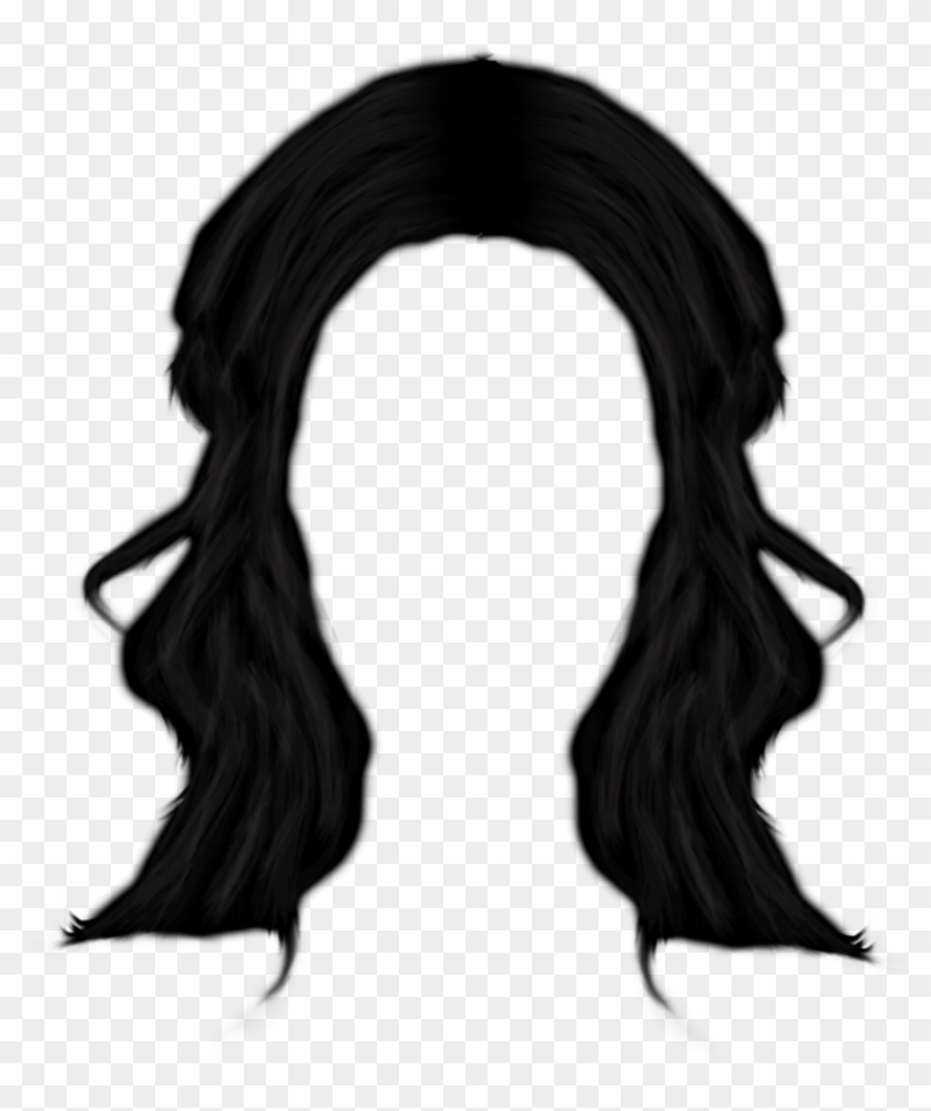 19 Hair Clip Art Transparent Black And White Men Huge - Black Women Hair Png #1413641