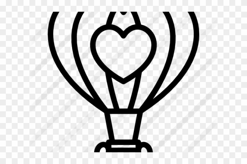 Hot Air Balloon Clipart Heart - Portable Network Graphics #1413666