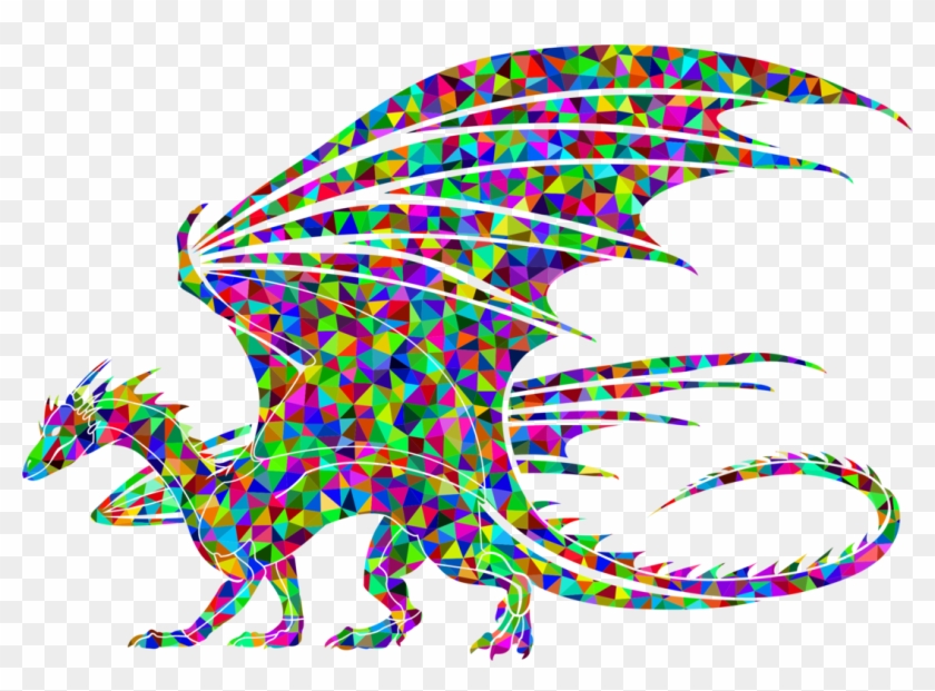 Dragon Computer Icons Triquetra Computer Graphics - Regenbogen Farbige Pferdekopf-prismatische Kunst Mauspads #1413736