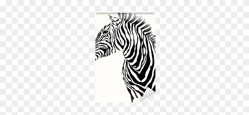 Animal Illustration Of Vector Zebra Silhouette Wall - Zebra Silhouette #1413959