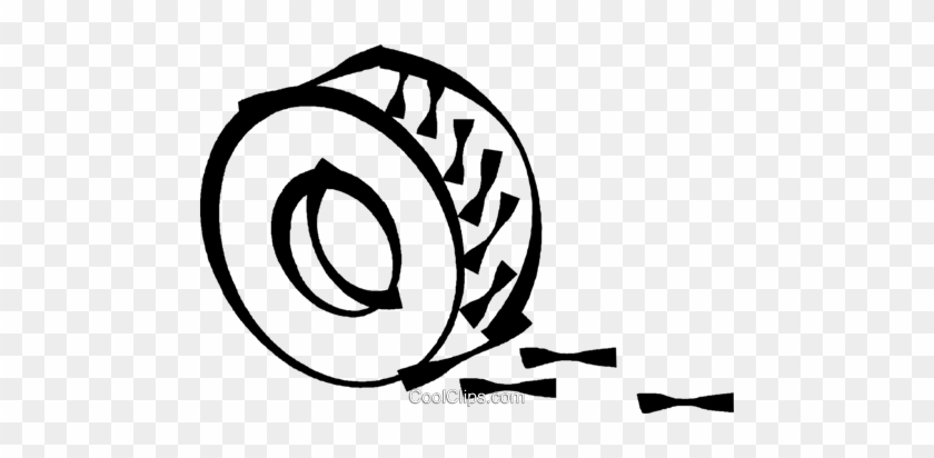 Tire Royalty Free Vector Clip Art Illustration - Tire Royalty Free Vector Clip Art Illustration #1414019