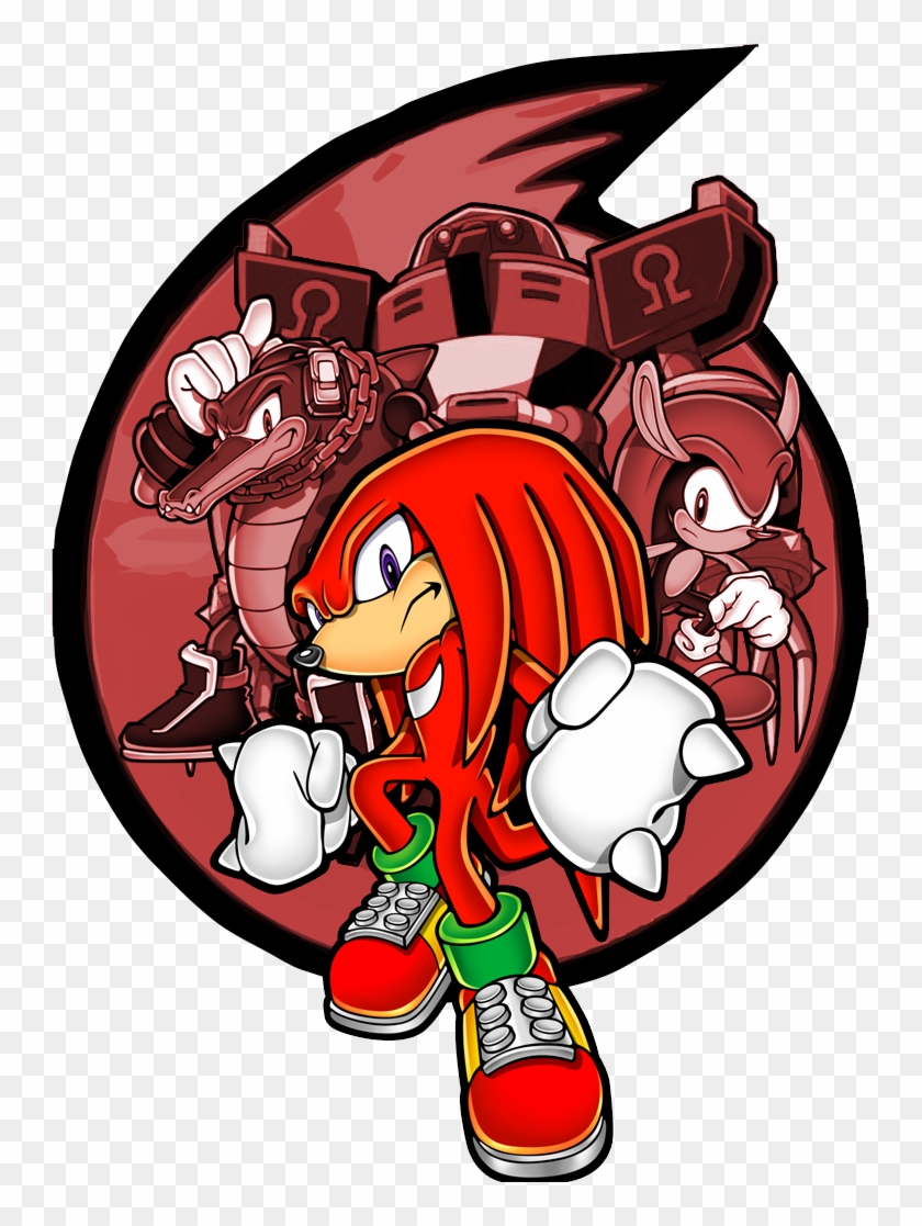 Clip Art Black And White Stock Archetype Sonic Stars - Knuckles The Echidna #1414112