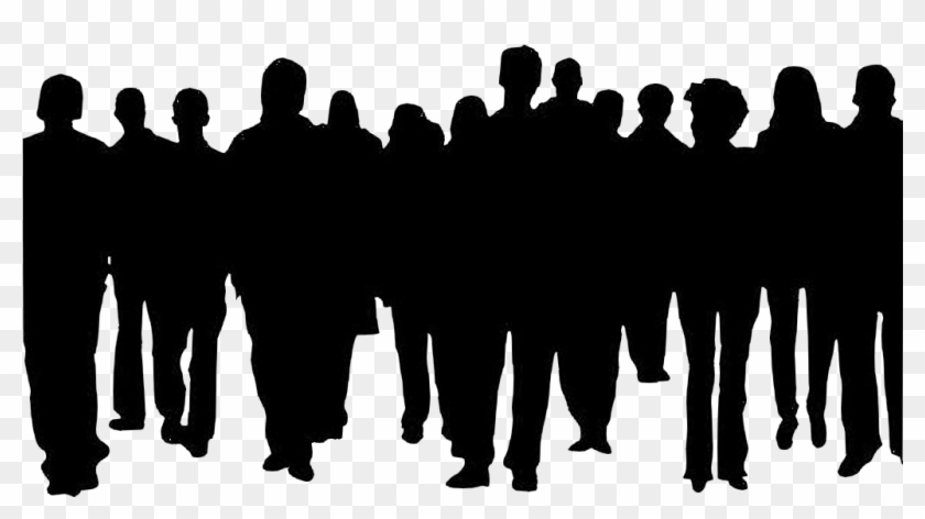 Crowd Of People Clipart Clip Art - Crowds Of People Silhouette #1414208