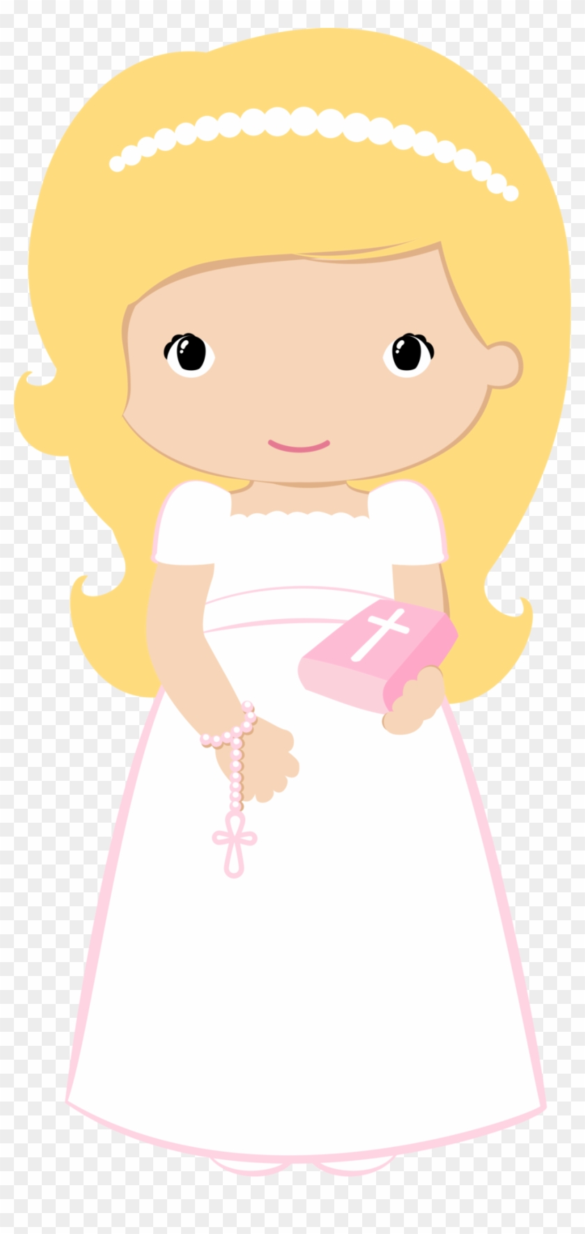 Communion Clipart First Precious Moment - Clipart Communion Girl Png Wave Air #1414210